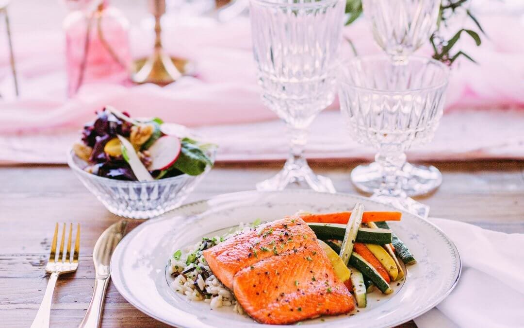 Plated Wedding Meal