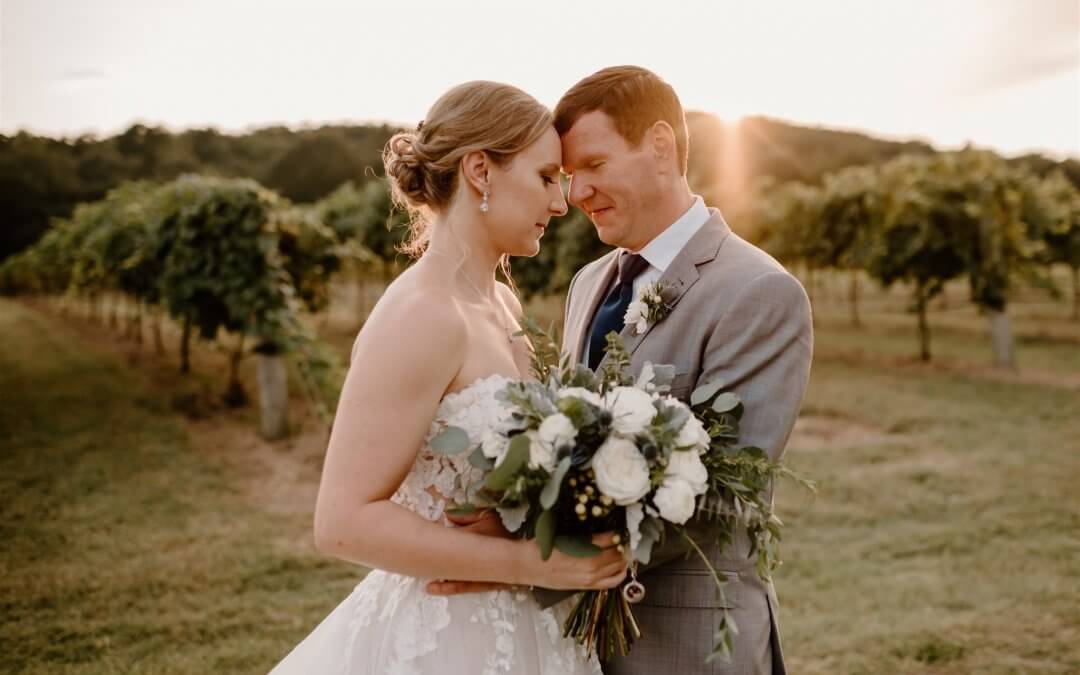 A Sunset Wedding at Rusty Tractor Vineyards