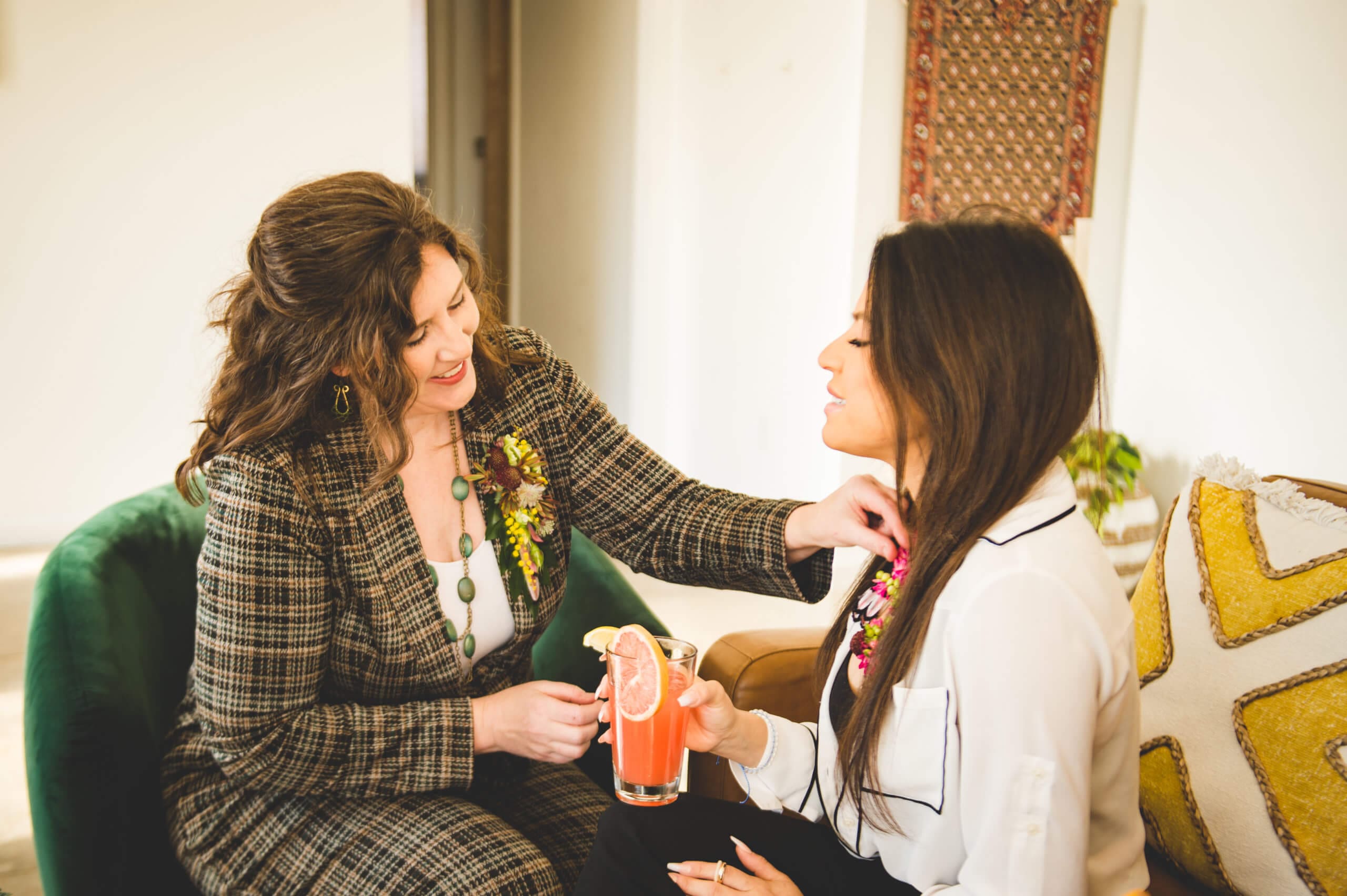 Rose of Sharon and Karen Alejandre prepare for Influencers Who Brunch