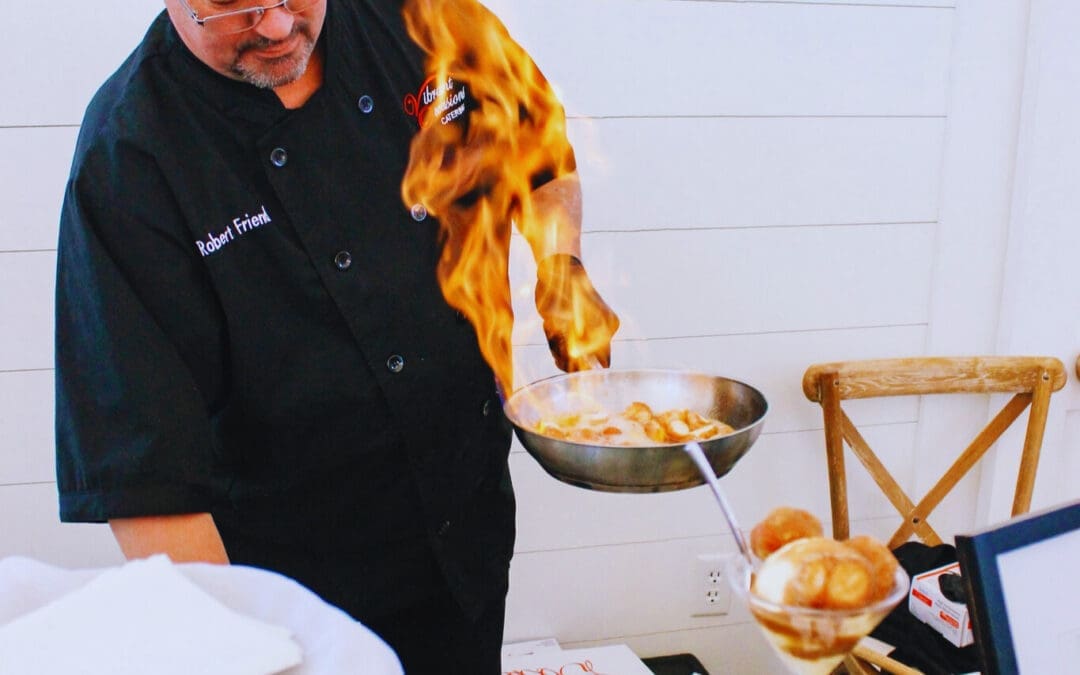 The Sweet and Sizzling Trend of Flambeed Donut Bites Action Stations